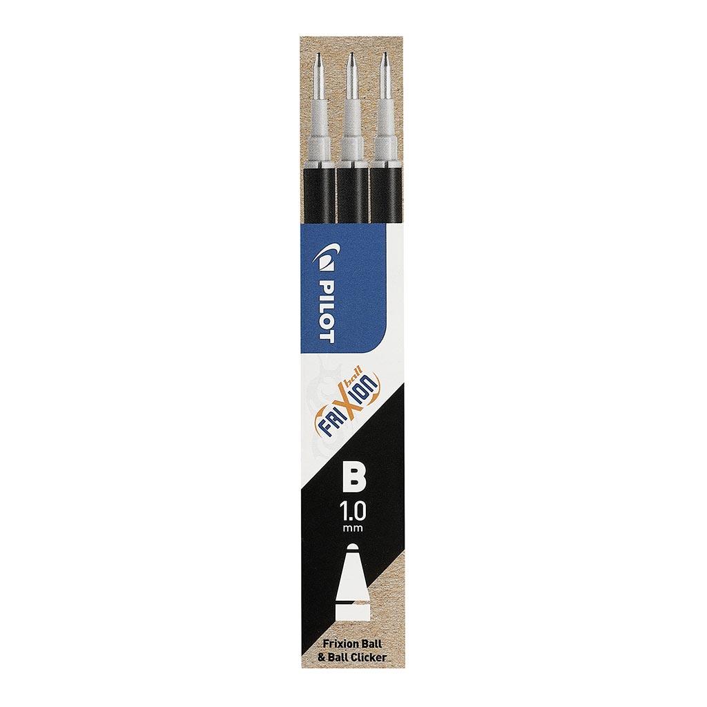 Pilot Frixion Erasable Refill Broad Black, Pack of 3 (BLS-FR10-B-S3P)